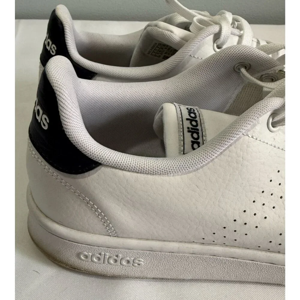 Adidas‎ Cloudfoam Advantage Running Sneaker Shoes Mens 12 White/Black F36423